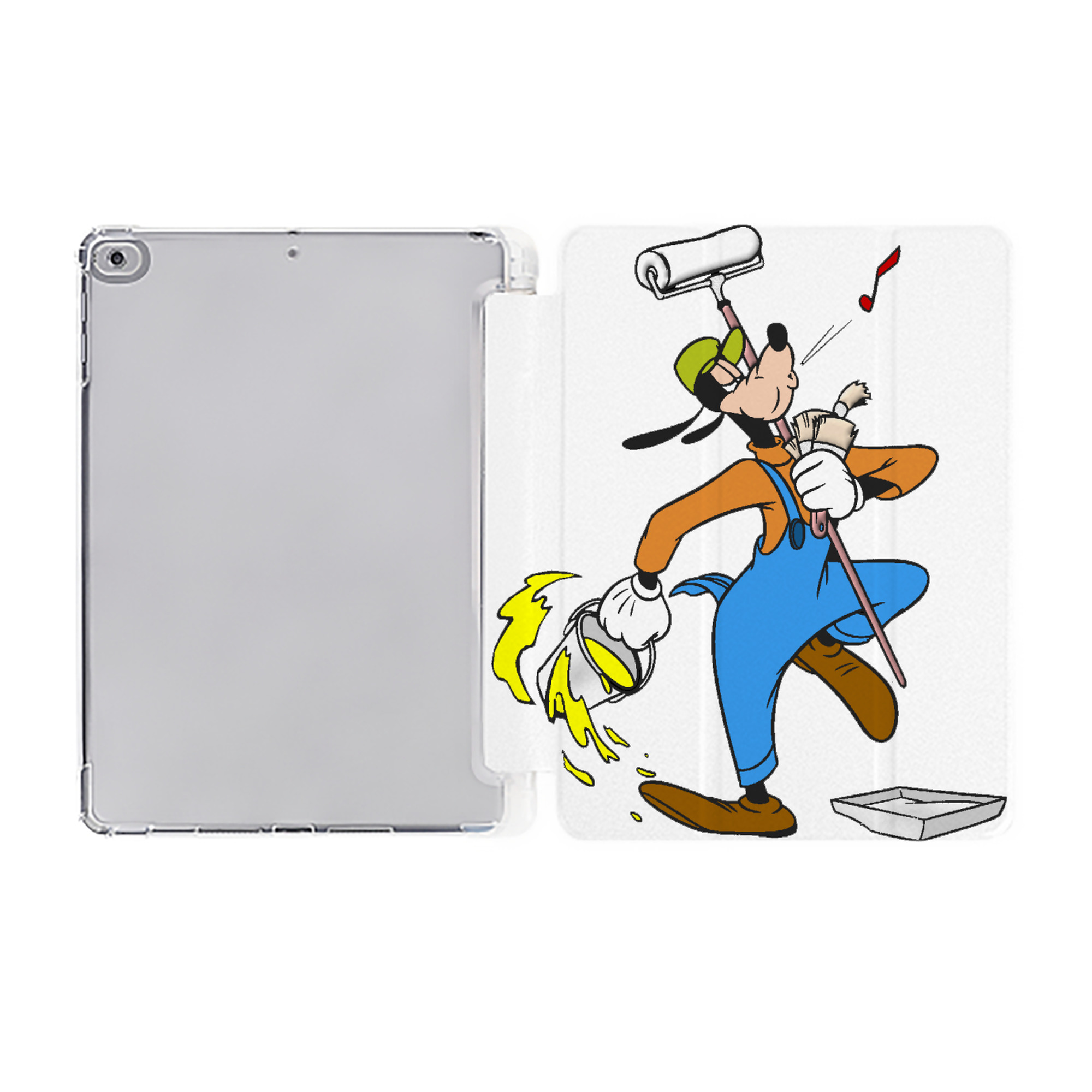 ミッキーマウス Mickey Mouse IPad ケース ペン収納付き 三つ折りスタンド PUレザー×シリコン 対応機種9.5/10.5/10.9インチ